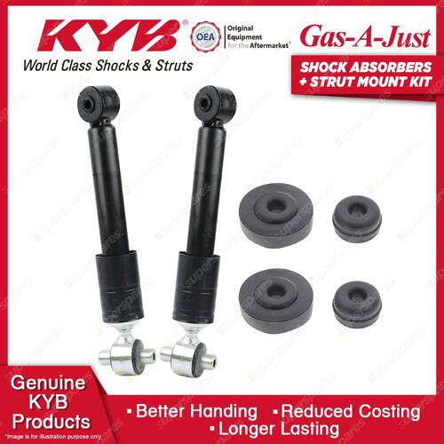 2 Rear KYB Shock Absorbers Strut Mount Kit for Mercedes-Benz A-Class W168 98-05