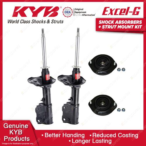 Pair Front KYB Shock Absorbers Strut Mount Kit for Mitsubishi Lancer CC CE 92-04