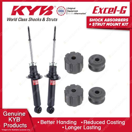 2x Rear KYB Shock Absorbers + Strut Mount Kit for Nissan Maxima A32 VG30DE 95-99