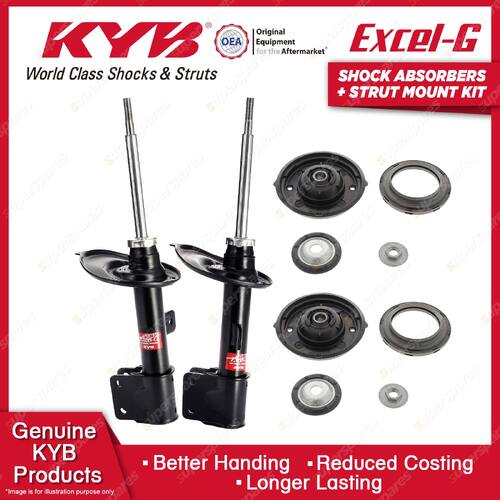 2 Front KYB Shocks Strut Mount Kit for Peugeot 308 5FT 5FW 5FY 8FR 9HR 9HZ 08-14