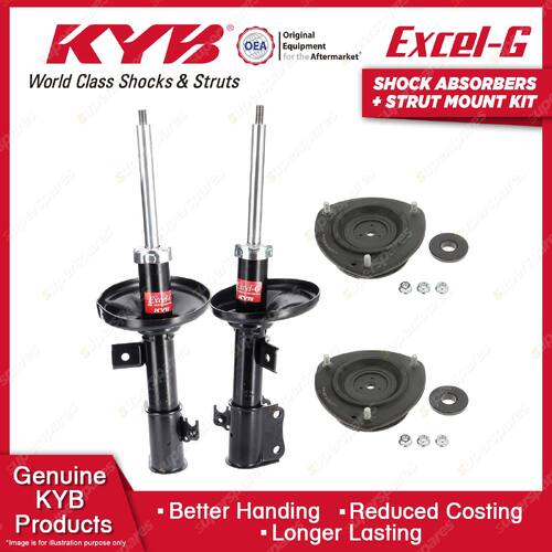 Pair Front KYB Shock Absorbers Strut Mount Kit for Suzuki Liana RA51 RC51 04-07