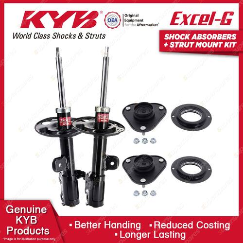 2 Front KYB Shock Absorbers Strut Mount Kit for Toyota Rav 4 ACA38R GSA33R 07-13