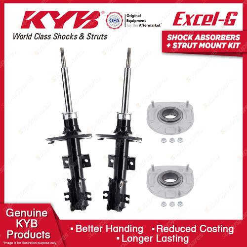 2 Front KYB Shock Absorbers Strut Mount Kit for Volvo S60 S80 Sedan Wagon 98-08