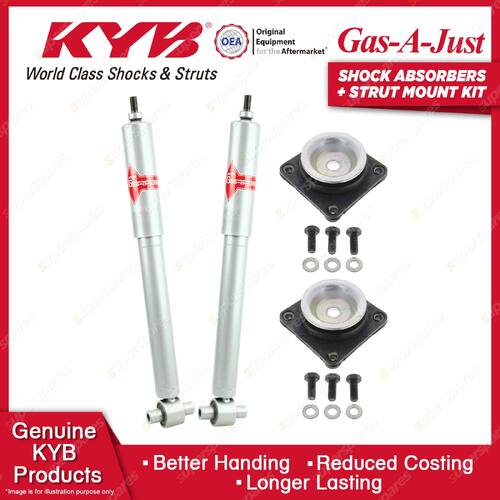 Pair Rear KYB Shock Absorbers Strut Top Mount Kit for Volvo S60 S80 Sedan 98-09