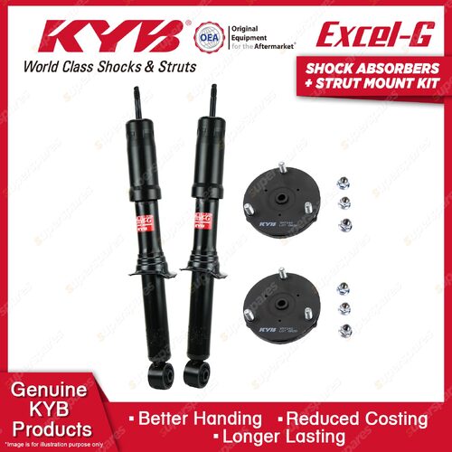 Pair Front KYB Excel-G Shock Absorbers Strut Mount Kit for Holden Colorado 7 RG