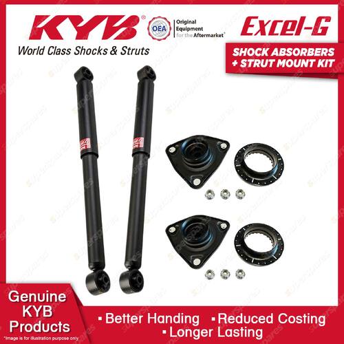 Pair Front KYB Shock Absorbers + Strut Top Mount Kit for Kia Optima TF 11-15