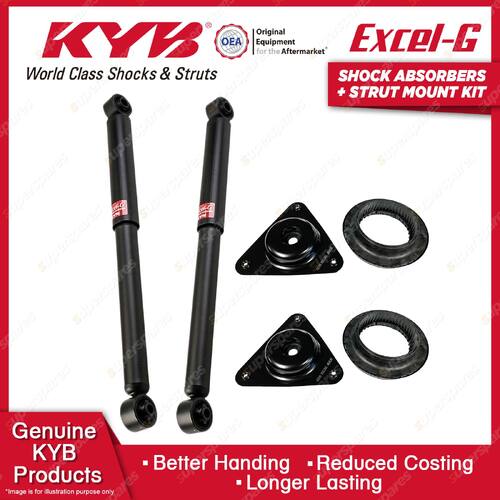 Pair Front KYB Shock Absorbers Strut Top Mount Kit for Nissan X-Trail T32 14-pn