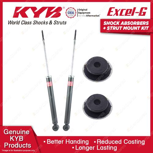 2 Rear KYB Shock Absorbers Strut Mount Kit for Toyota Yaris NCP90R NCP91R NCP93R