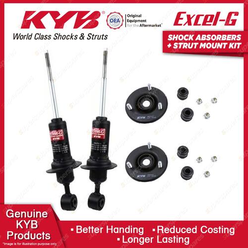 Pair Front KYB Excel-G Shock Absorbers Strut Mount Kit for Nissan Pathfinder R51