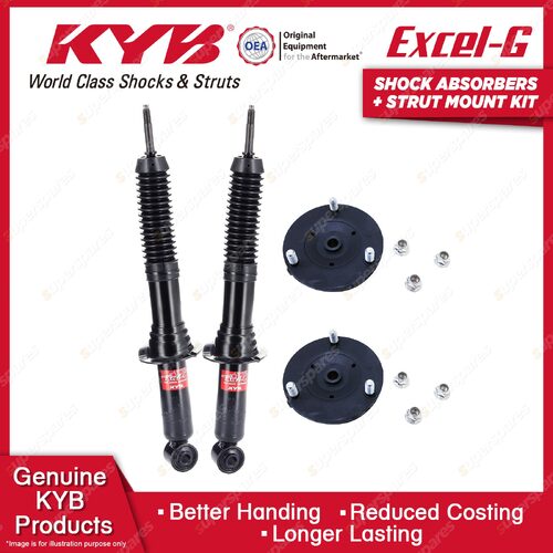 Front KYB Excel-G Shock Absorbers Strut Mount Kit for Toyota Prado 95 Series