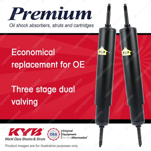 2x Rear KYB Premium Shock Absorbers for Alfa Romeo Giulia 1.3 1.6 I4 RWD 64-72