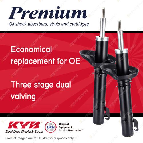 2x Front KYB Premium Strut Shock Absorbers for AUDI A3 8L 1.6 1.8 I4 FWD