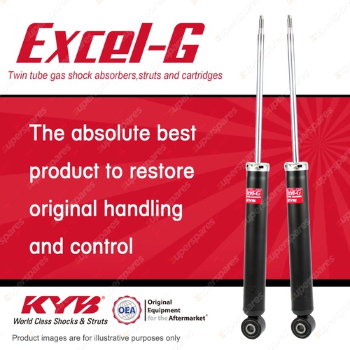 2x Rear KYB Excel-G Shock Absorbers for AUDI A3 8P Quattro FWD All Styles AWD