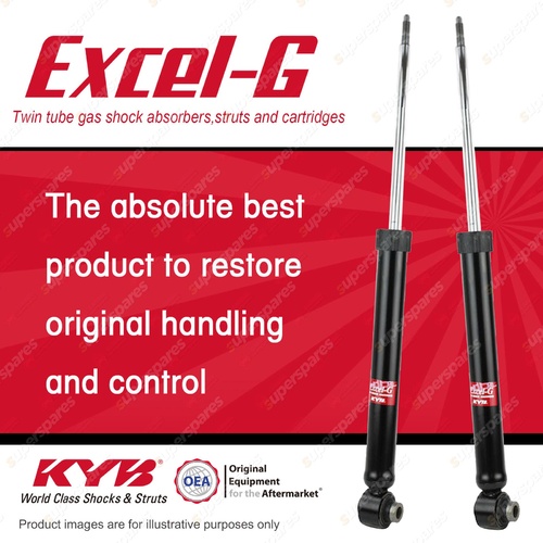 2x Rear KYB Excel-G Shock Absorbers for AUDI A4 B6 1.8 2.0 2.4 3 I4 V6 FWD AWD