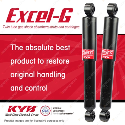 2x Rear KYB Excel-G Shock Absorbers for Daewoo Matiz F8CV 0.8 I3 FWD All