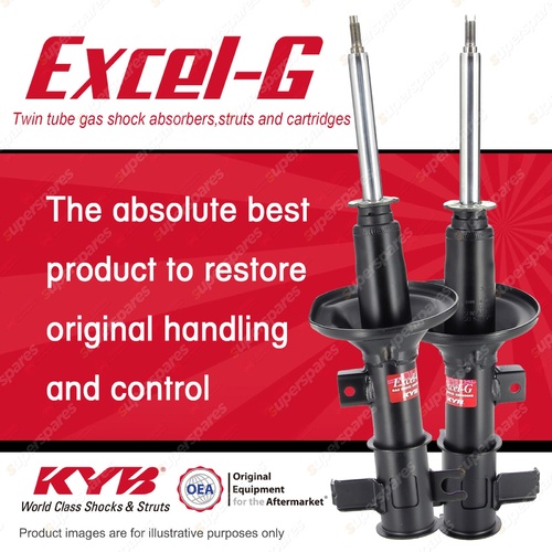 2x Front KYB Excel-G Strut Shock Absorbers for Daewoo Nubira I4 FWD 1997