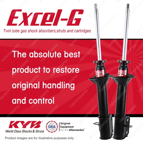 2x Rear KYB Excel-G Strut Shock Absorbers for Daihatsu Charade G102 1.3 I4 FWD