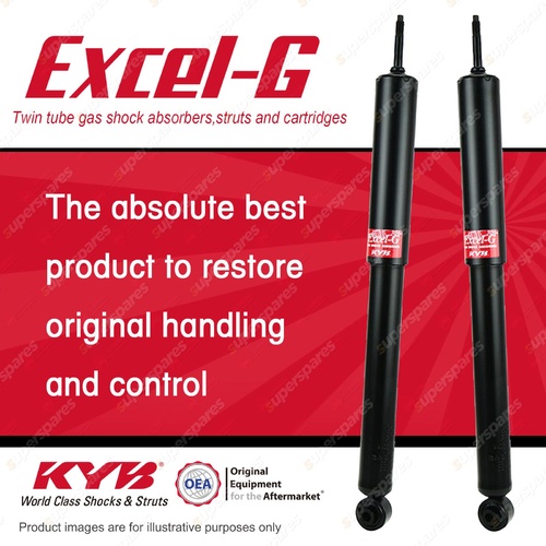 2x Rear KYB Excel-G Shock Absorbers for Fiat Uno 156A2 146A4 I4 FWD Hatch