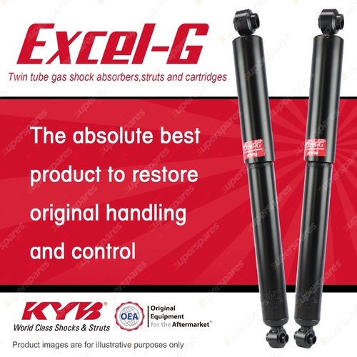 2x Rear KYB Excel-G Shock Absorbers for Ford Ranger PX DPAT 2.2 I4 RWD All