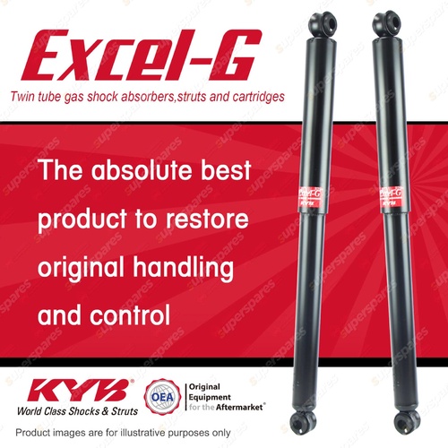 2x Rear KYB Excel-G Shock Absorbers for Great Wall V240 2.4 I4 4WD RWD 2009-On