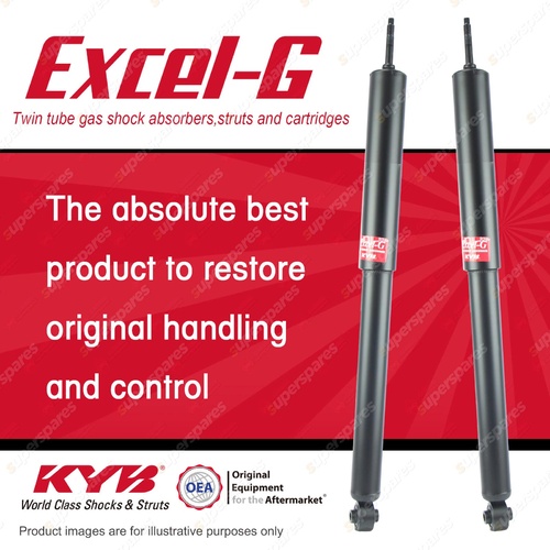 2x Rear KYB Excel-G Shock Absorbers for Holden Astra TR I4 FWD All 96-98