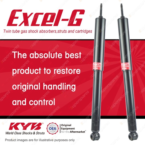 2x Rear KYB Excel-G Shock Absorbers for Holden Calais VL I6 V8 RWD Wagon