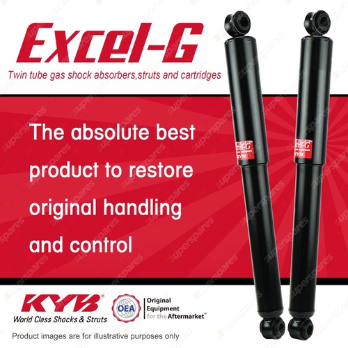 2x Rear KYB Excel-G Shock Absorbers for Holden Colorado RG DT4 RWD 2.4 12-On