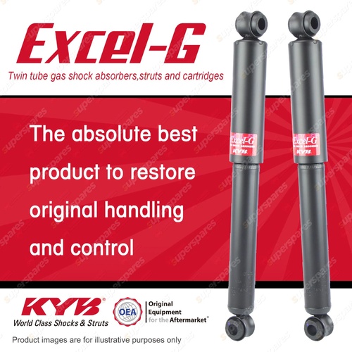 2x Rear KYB Excel-G Shock Absorbers for Holden Drover QB G13A 1.3 I4 4WD All