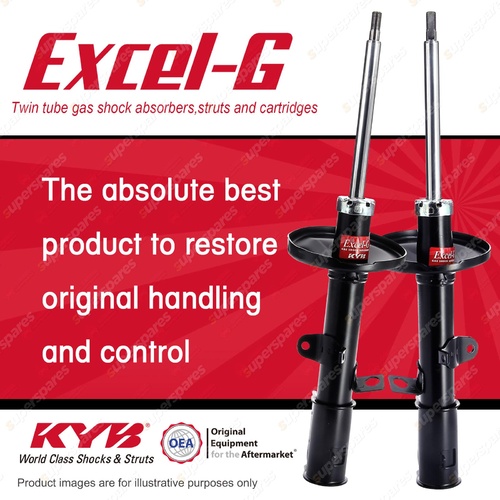 2x Rear KYB Excel-G Strut Shock Absorbers for Holden Nova LG I4 FWD 94-97