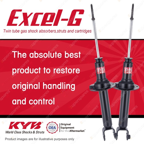 2x Rear KYB Excel-G Shock Absorbers for Honda Accord CP2 CR2 CU2 I4 FWD Sedan