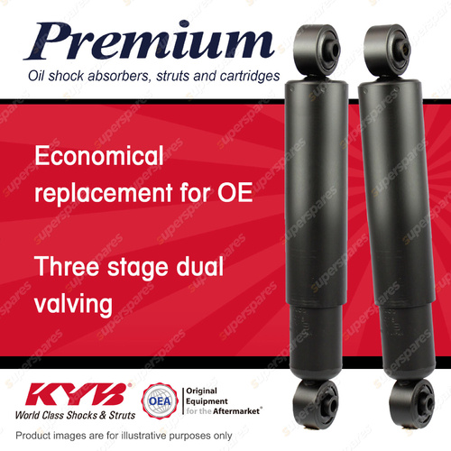 2x Rear KYB Premium Shock Absorbers for Land Rover Discovery Series II DT5 V8