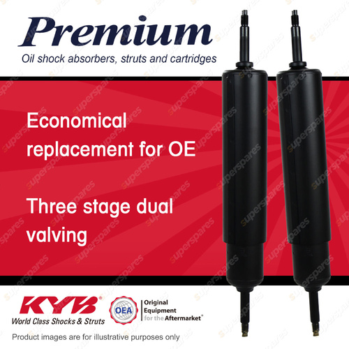 2x Front KYB Premium Shock Absorbers for Land Rover Range Rover V8 4WD SUV