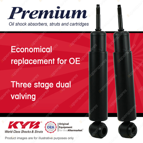 2x Rear KYB Premium Shock Absorbers for Land Rover Series 1 2A 4WD 56-71