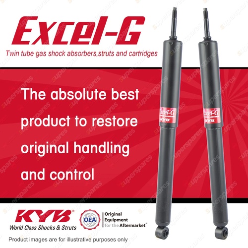 2x Rear KYB Excel-G Shock Absorbers for Leyland Mini Clubman Countryman I4 FWD