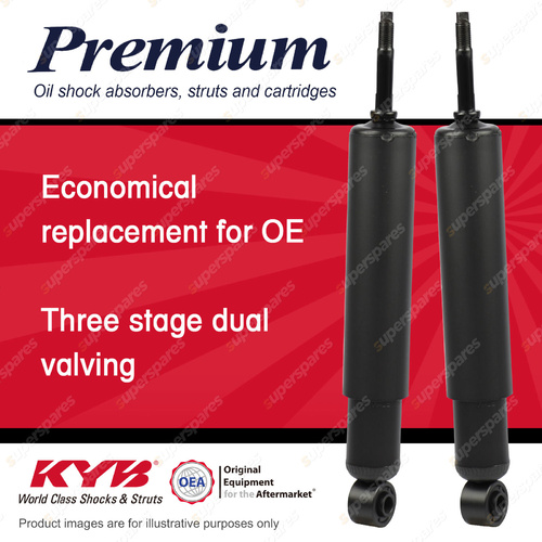 2x Rear KYB Premium Shock Absorbers for Leyland Mini Clubman Cooper I4 FWD