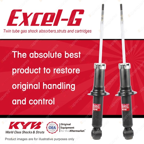 2x Rear KYB Excel-G Shock Absorbers for Mitsubishi 380 DB 6G75 3.8 FWD Sedan