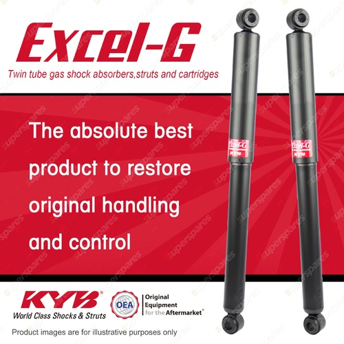 2x Rear KYB Excel-G Shock Absorbers for Mitsubishi Challenger PA V6 Rear Leaf