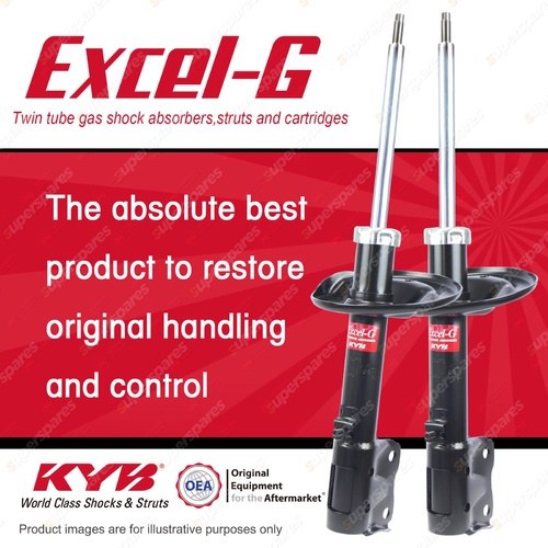 2x Front KYB Excel-G Strut Shock Absorbers for Mitsubishi Colt RG I4 FWD Hatch