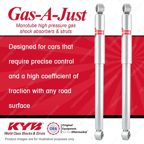 2x Rear KYB Gas-A-Just Shock Absorbers for Mitsubishi Delica PD4W PD5V PE8W PD6W