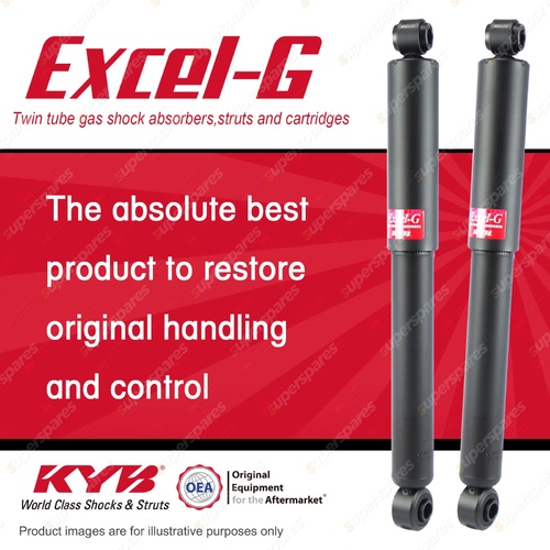 2x Rear KYB Excel-G Shock Absorbers for Mitsubishi Pajero NF NG 4WD Wagon