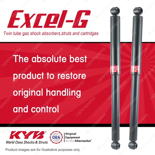 2x Rear KYB Excel-G Shock Absorbers for Mitsubishi Triton MK 4WD RWD 96-06