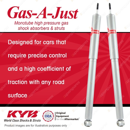 2x Rear KYB Gas-A-Just Shock Absorbers for Nissan 1600 510 180B 610 Sedan 68-77