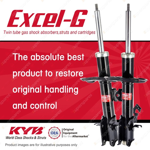 2x Front KYB Excel-G Strut Shock Absorbers for Nissan Juke F15 I4 FWD AWD SUV