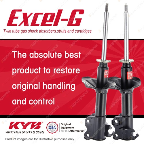 2x Front KYB Excel-G Strut Shock Absorbers for Nissan Pulsar N13 I4 FWD Sedan