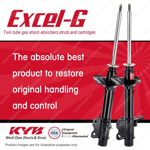 2x Rear KYB Excel-G Strut Shock Absorbers for Nissan Pulsar N13 I4 FWD Sedan