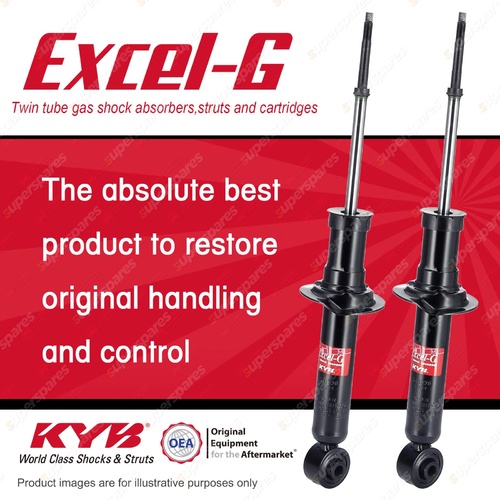 2x Rear KYB Excel-G Shock Absorbers for Nissan Pulsar N15 I4 FWD 97-00