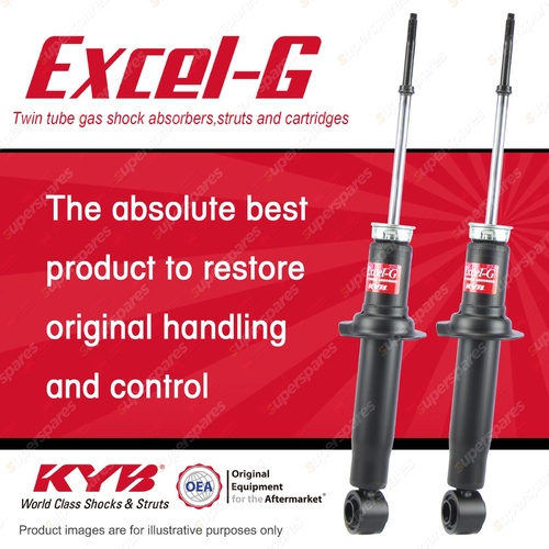 2x Front KYB Excel-G Shock Absorbers for Nissan Skyline R32 RB20DET 2.0 I4 RWD