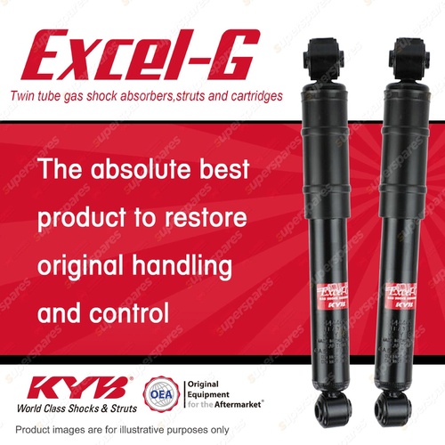 2x Rear KYB Excel-G Shock Absorbers for Opel Astra AH Z18XE 1.8 I4 FWD ALL