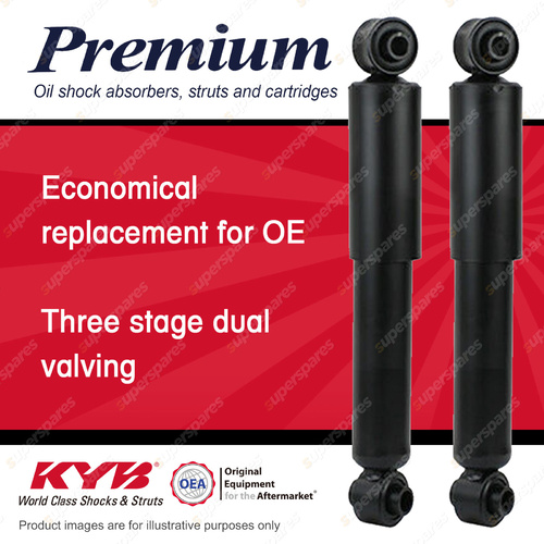 2x Rear KYB Premium Shock Absorbers for Peugeot 205 XU5M3Z TU3 309 XU5M 84-94