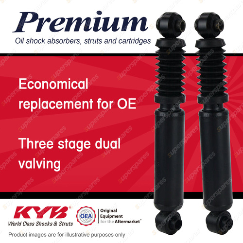 2x Rear KYB Premium Shock Absorbers for Peugeot 306 N3 I4 DT4 FWD 93-00